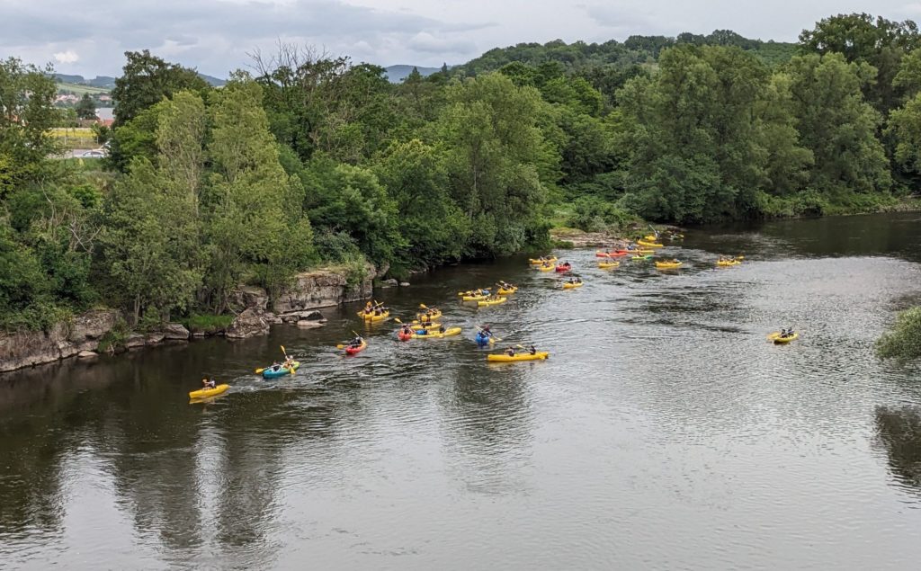 Canoës et kayaks sur l'Allier