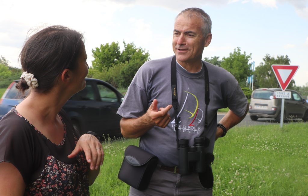 Fabrice de Biasi, échangeant avec Laurence