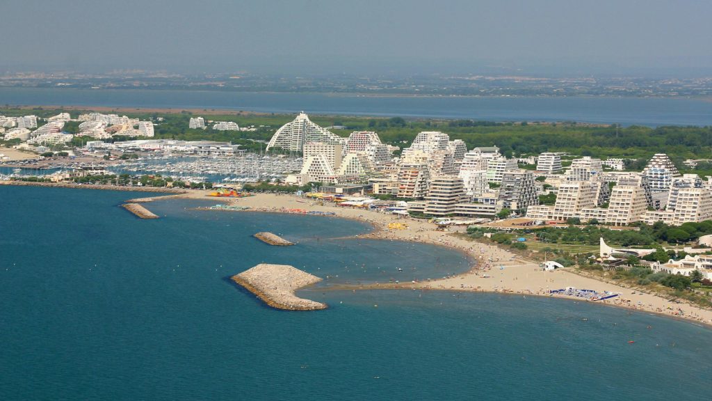 Vue aérienne de La Grande Motte