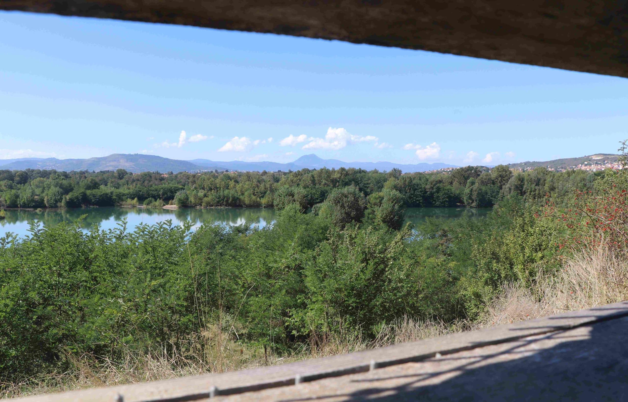 L'Ecopole vue depuis la lucarne d'un observatoire