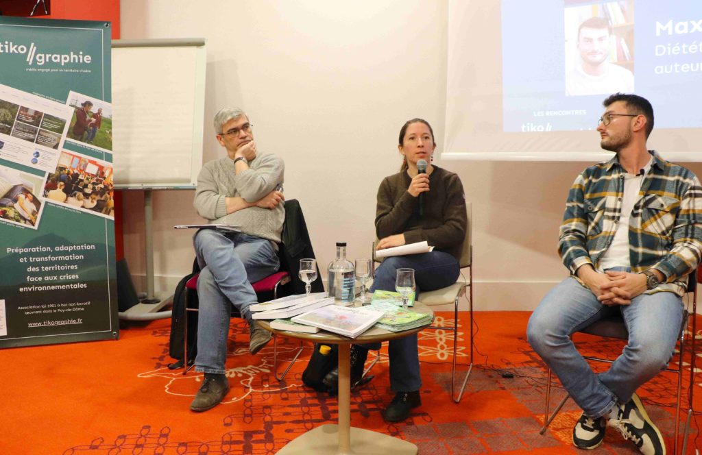 Les trois invités de la Rencontre Tikographie : Anthony Fardet, Hélène Cadiou, Maxime Lay