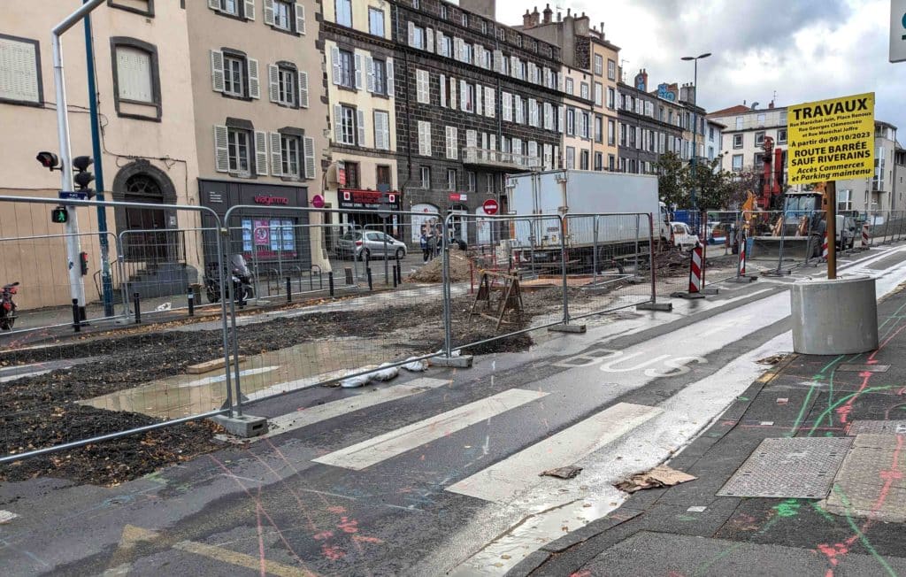 La place Renoux en plein travaux