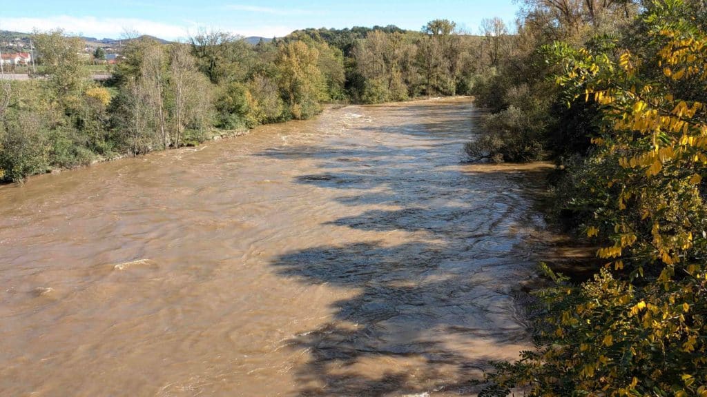 L'Allier en crue à l'automne dernier